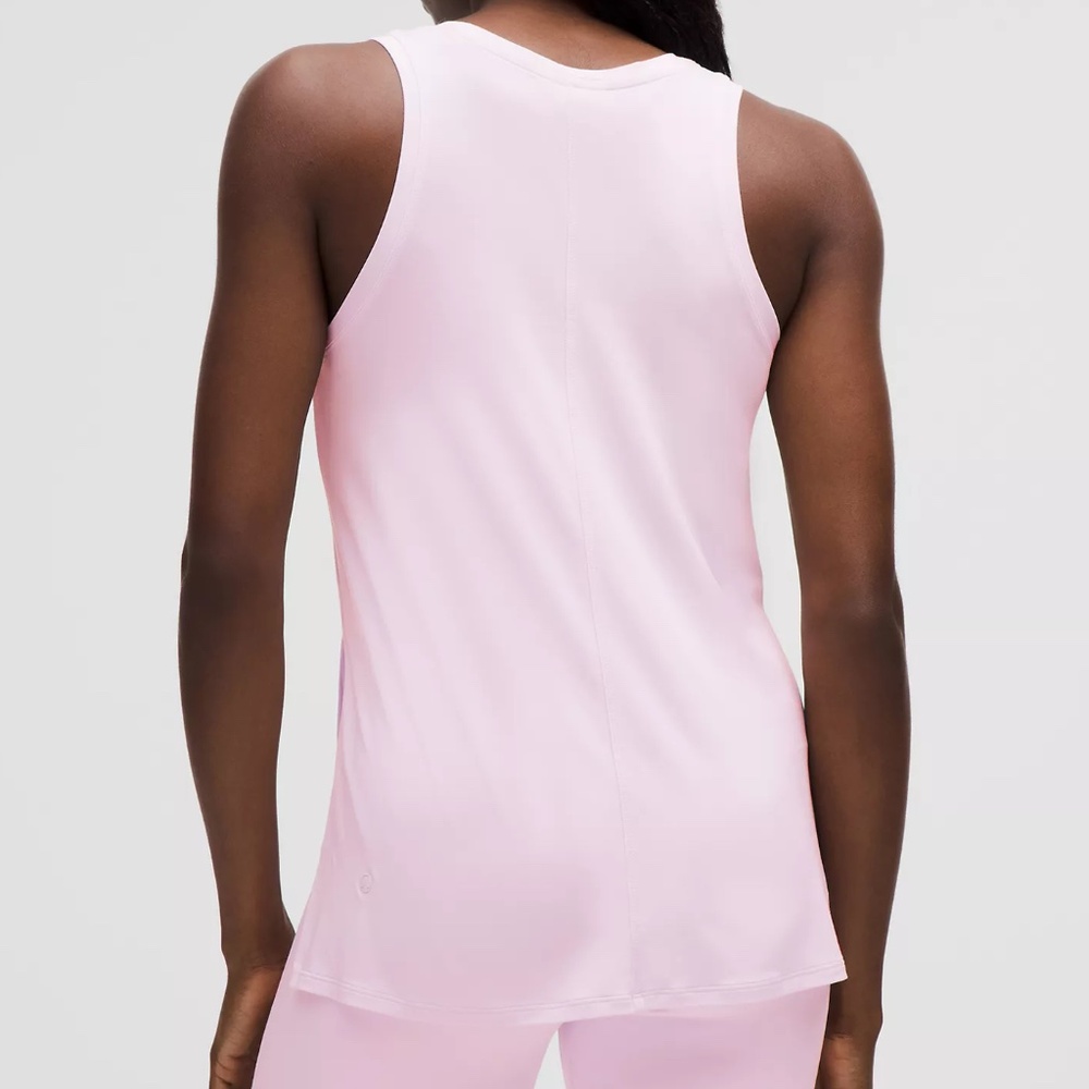 Lululemon | SilkAppeal Side-Slit Tank Top | Pink Organza | M - Picture 3 of 8